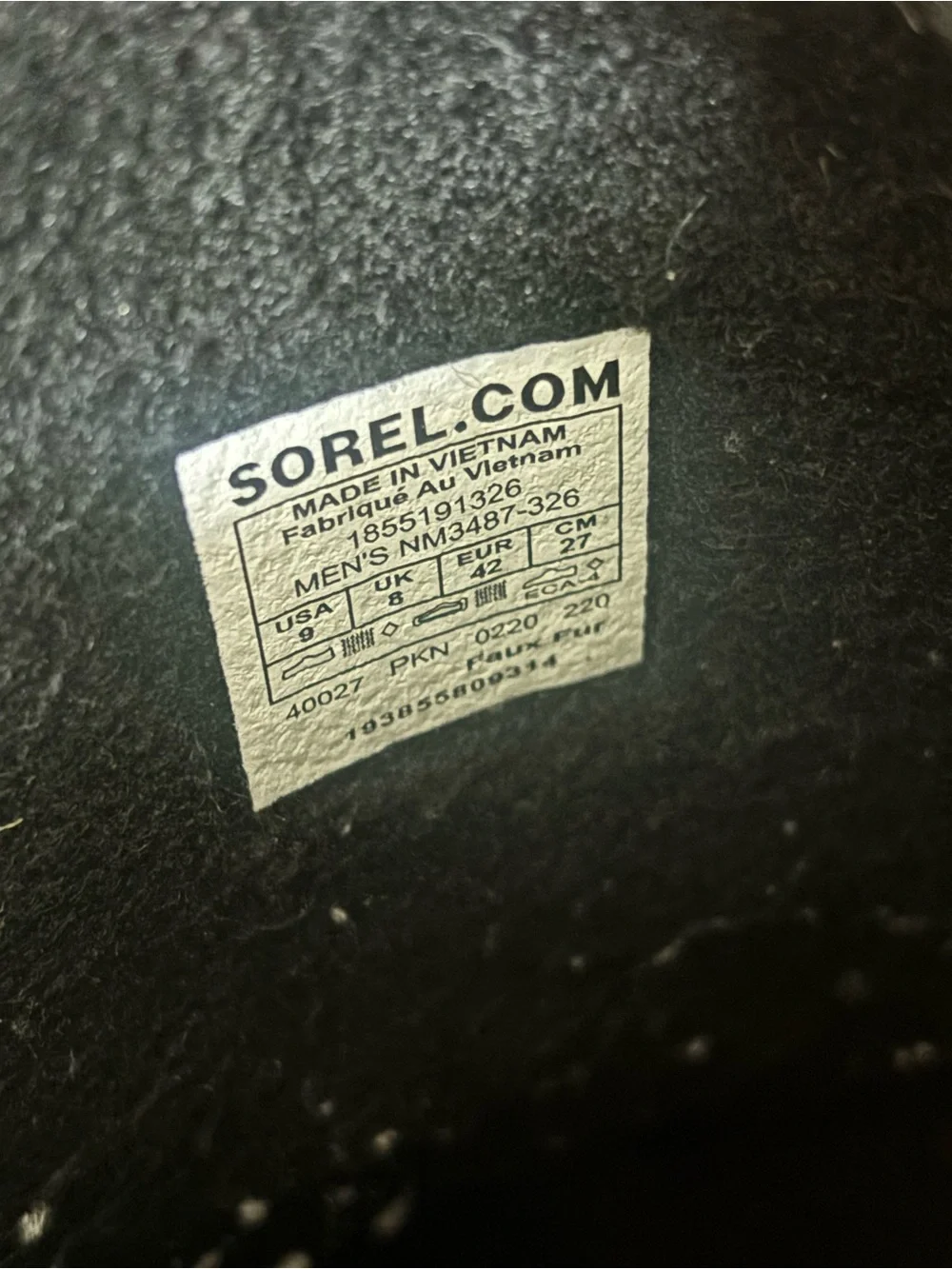 Sorel Gray and Black 1964 PAC™ Nylon Men's Winter Boot size 9